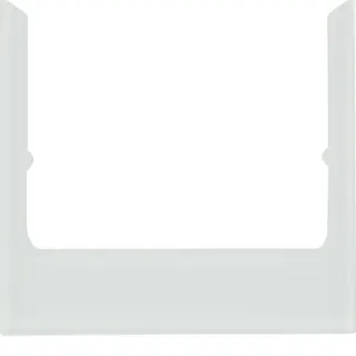 Berker Designrahmen eckig Glas polarweiss 13196909