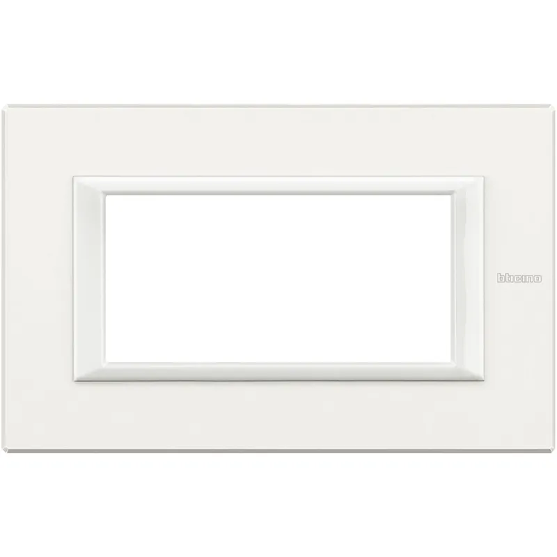 Bticino Rahmen 4modulig white aluminium