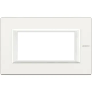 Bticino Rahmen 4modulig white aluminium
