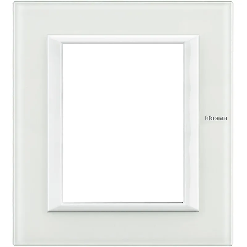 Bticino Rahmen 3+3modulig white Glass