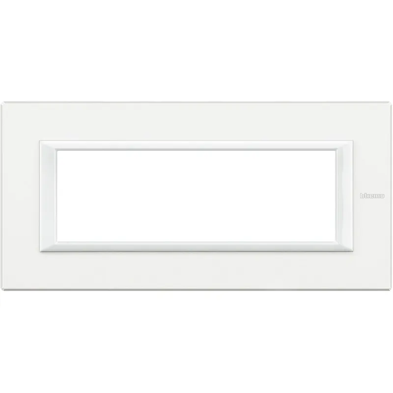 Bticino Rahmen 6modulig white aluminium