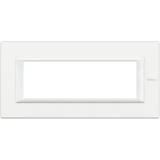 Bticino Rahmen 6modulig white aluminium
