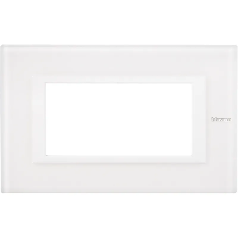 Bticino Rahmen 4modulig white Glass