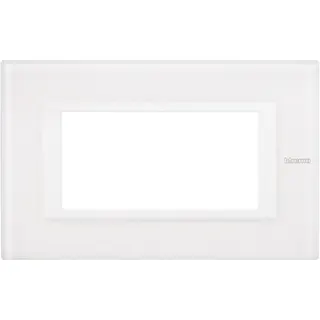 Bticino Rahmen 4modulig white Glass