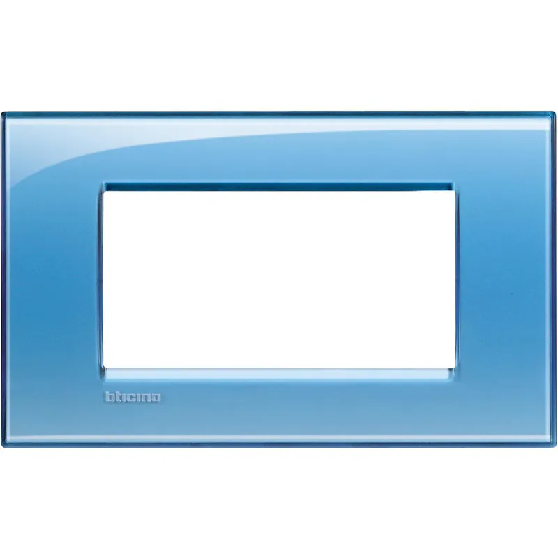 Bticino Rahmen LNA4804AD BLAU 4-modulig