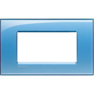 Bticino Rahmen LNA4804AD BLAU 4-modulig