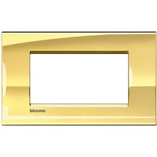 Bticino Rahmen LNA4804OA ICEGOLD 4-modulig