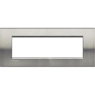 Bticino Rahmen LNA4807ACS STAHL 7-modulig