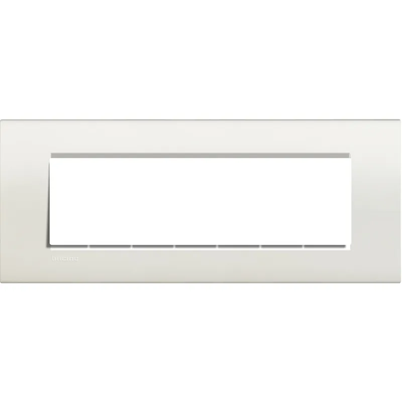 Bticino Rahmen LNA4807BI weiss 7-modulig