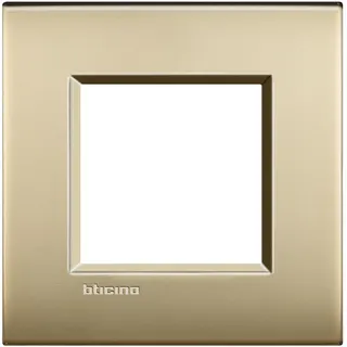 Bticino Rahmen LNC4802OF GOLD MATT 2-mod