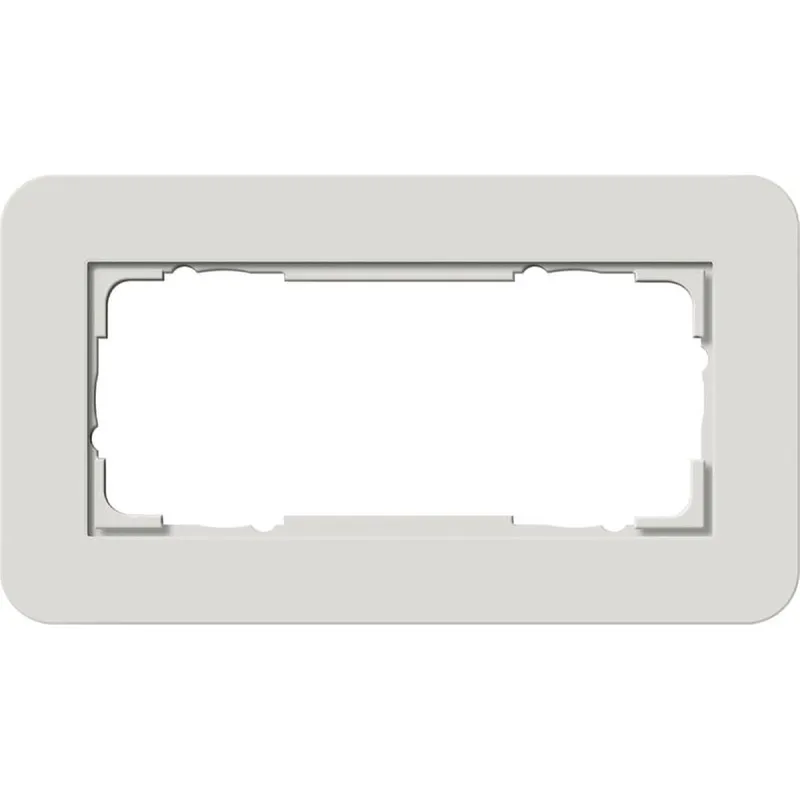Gira Rahmen 1002411 2fach E3 Hellgrau/Reinweiss 1002411