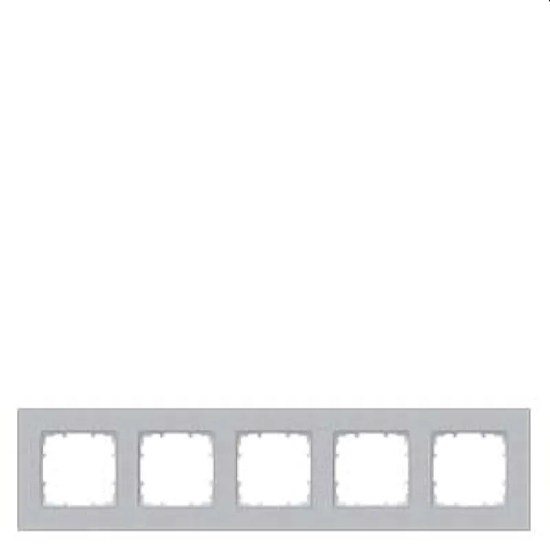 Siemens Rahmen 5fach alu-metallic 374x90mm 5TG1115-1