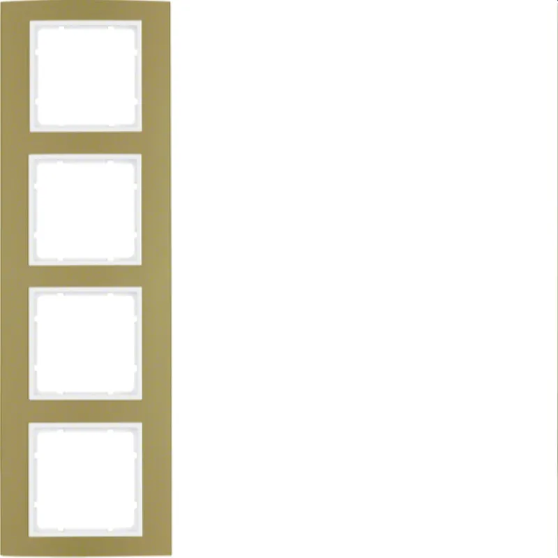 Berker Rahmen 10143046 gold/polarweiss 10143046