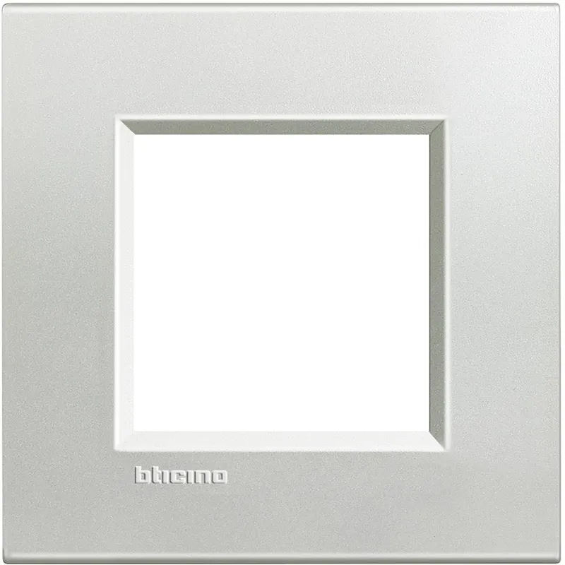 Bticino Rahmen LNA4802AG SILVER 2-modulig