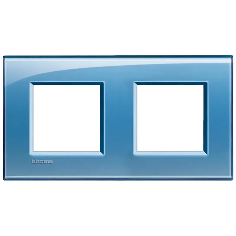 Bticino Rahmen LNA4802M2AD BLAU 2x2-modulig