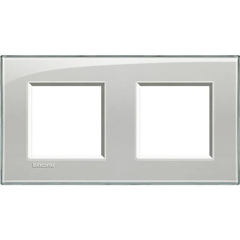 Bticino Rahmen LNA4802M2KG EISGRAU 2x2-mod