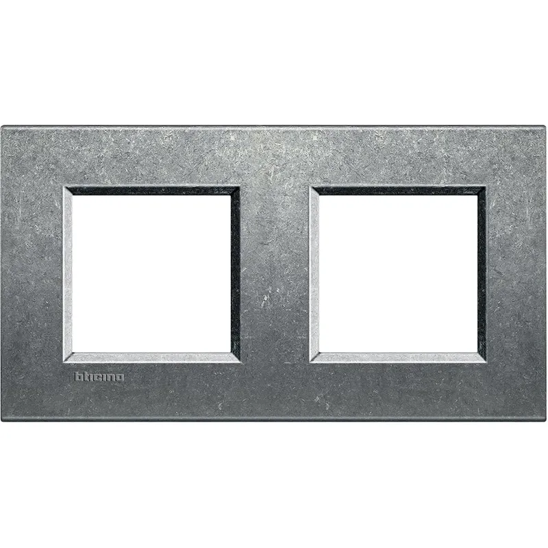 Bticino Rahmen LNA4802M2NA ALU NATUR 2x2-mod