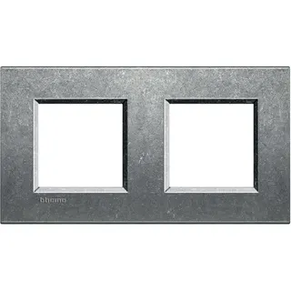 Bticino Rahmen LNA4802M2NA ALU NATUR 2x2-mod