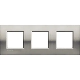 Bticino Rahmen LNA4802M3ACS STAHL 3x2-modulig