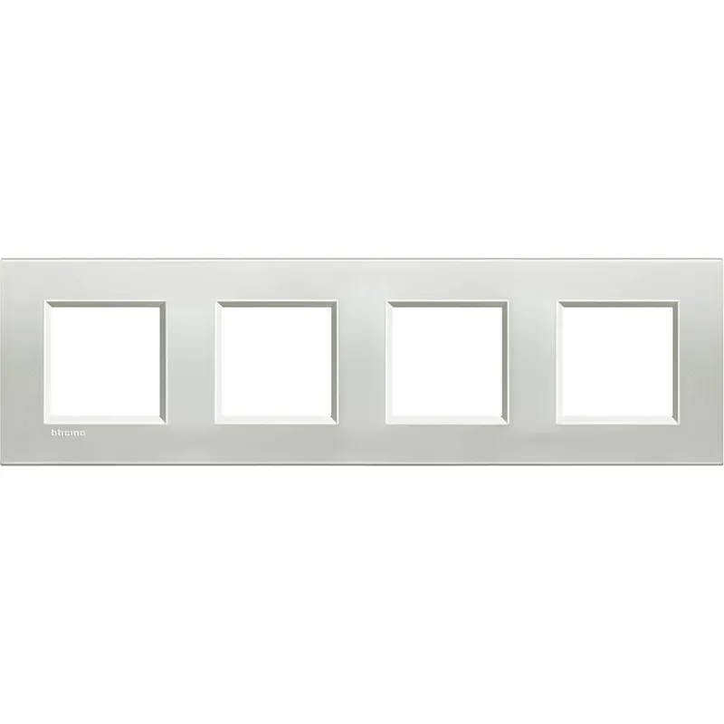Bticino Rahmen LNA4802M4AG SILVER 4x2-mod