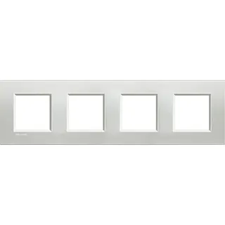 Bticino Rahmen LNA4802M4AG SILVER 4x2-mod