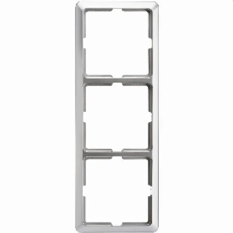 ELSO Rahmen 2043111 3fach SCALA edelstahleffekt