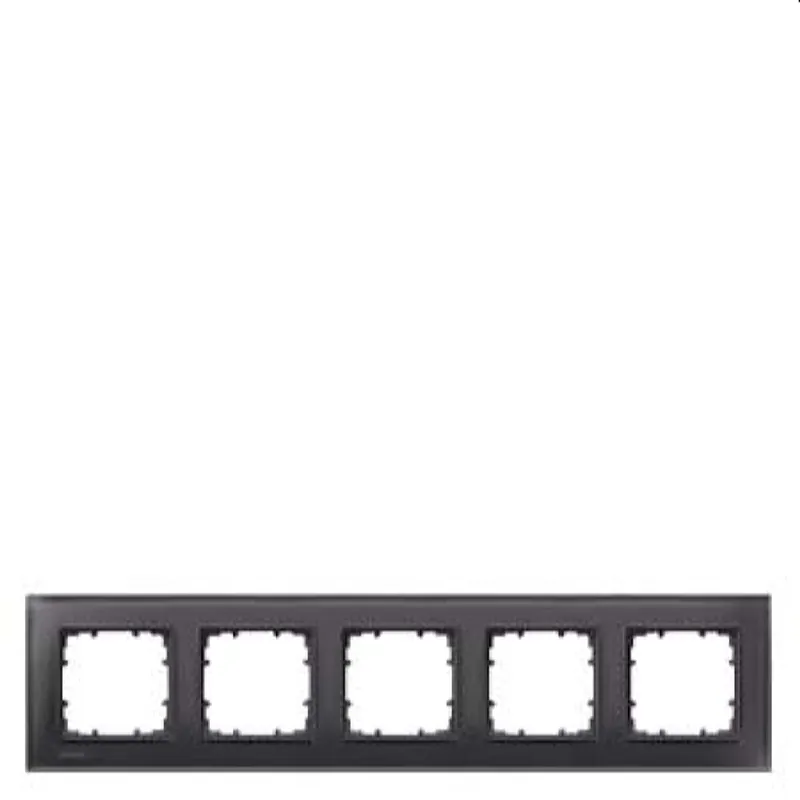 Siemens Rahmen 5fach Glas schwarz 5TG1205-2