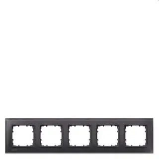 Siemens Rahmen 5fach Glas schwarz 5TG1205-2