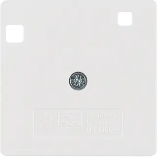 Berker Zentralstück 50x50mm polarweiss glänzend 149609