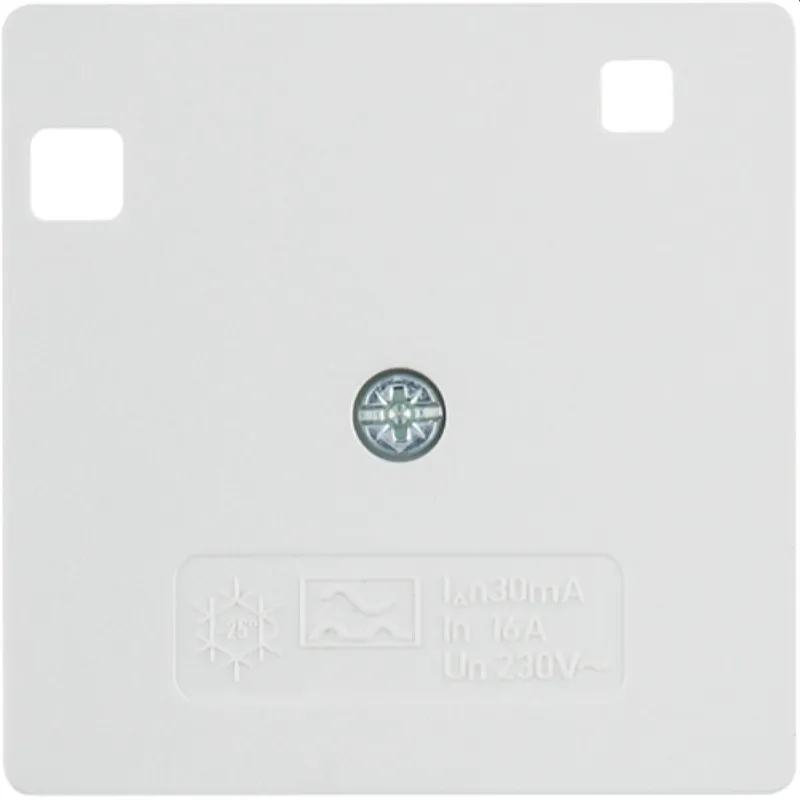 Berker Zentralstück 50x50mm polarweiss matt/samt 14961909