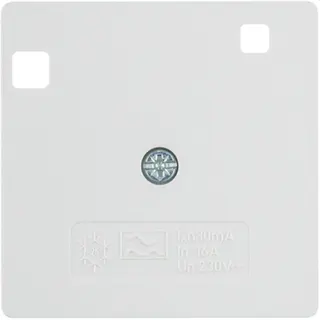 Berker Zentralstück 50x50mm polarweiss matt/samt 14961909