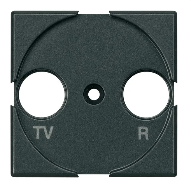 Bticino Zentralplatte TV/FM anthrazit