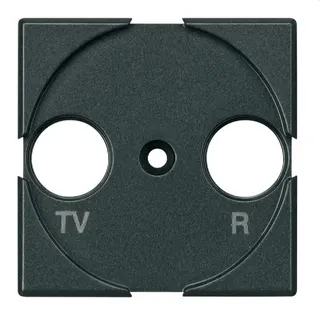 Bticino Zentralplatte TV/FM anthrazit