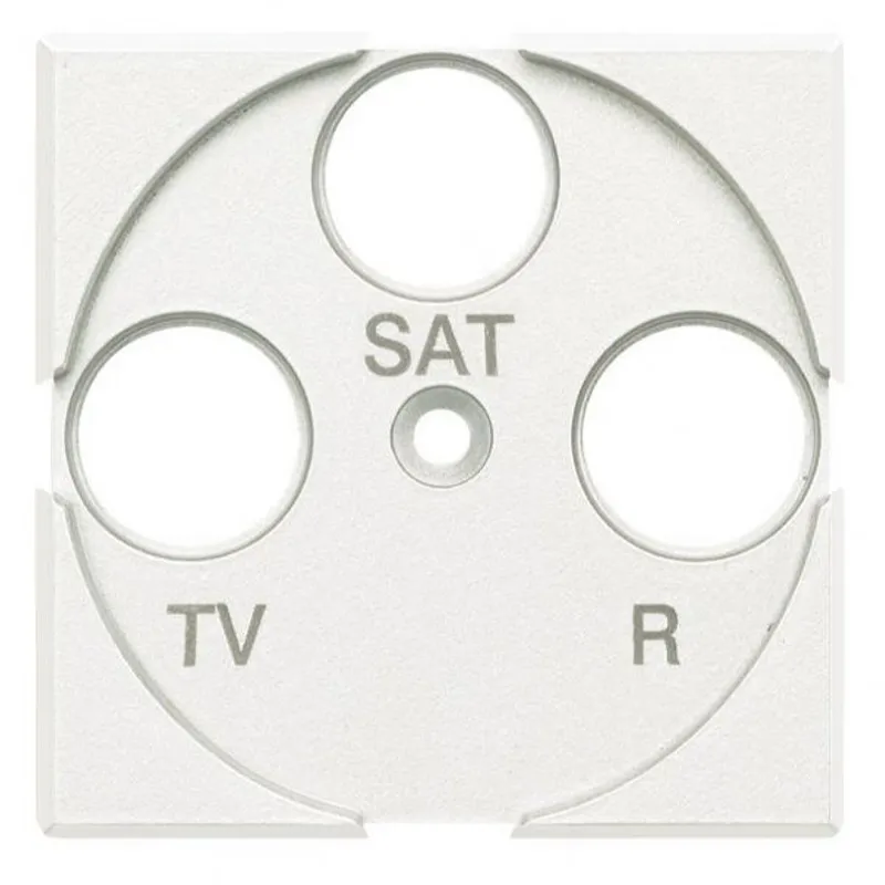 Bticino Zentralplatte HD4207 TV/FM/Sat weiss