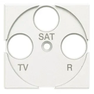 Bticino Zentralplatte HD4207 TV/FM/Sat weiss