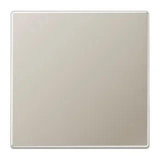 Jung Zentralplatte für SCHUKO®-Steckdosen, Klappdeckel, Serie LS, Edelstahl ES2520KLPL