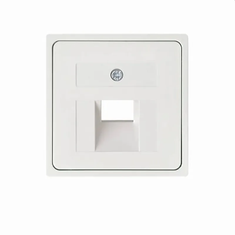 ELSO Zentralplatte 366404 für 1xRJ45 ohne JOY reinweiß