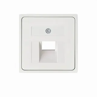 ELSO Zentralplatte 366404 für 1xRJ45 ohne JOY reinweiß