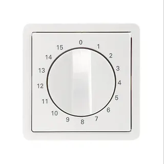 ELSO Zentralplatte 223084 Drehbetät. 15 min reinweiß