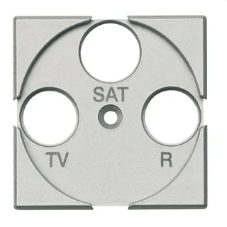 Bticino Zentralplatte HC4207 aluminium
