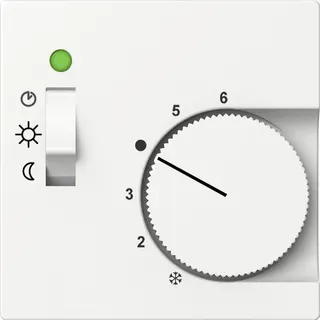 ELSO Zentralplatte ELG367414 für Temperaturregler reinweiß