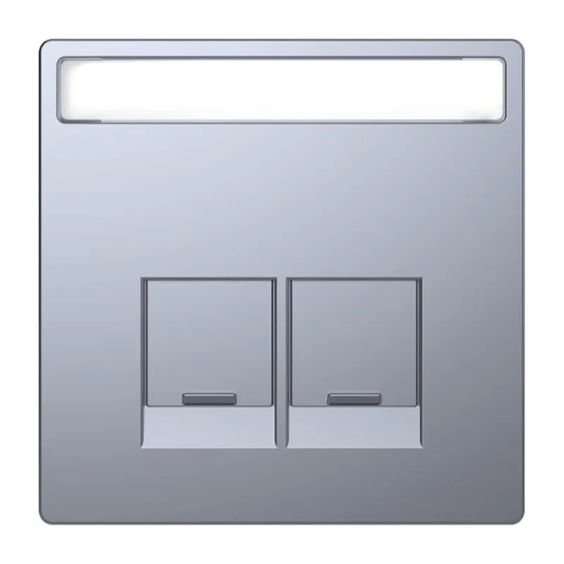 Merten Zentralplatte Edelstahl System Design
