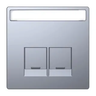 Merten Zentralplatte Edelstahl System Design