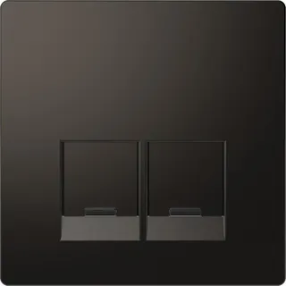 Merten Zentralplatte für Schneider Electric-Connector 2fach, Anthrazit, System Design