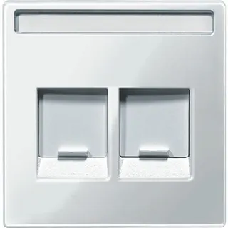 Merten Zentralplatte MEG4574-0319 polarweiss glaenzend Sys. M