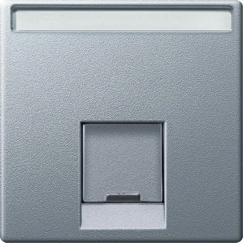 Merten Zentralplatte MEG4573-0460 1fach aluminium System M