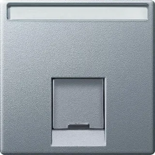 Merten Zentralplatte MEG4573-0460 1fach aluminium System M