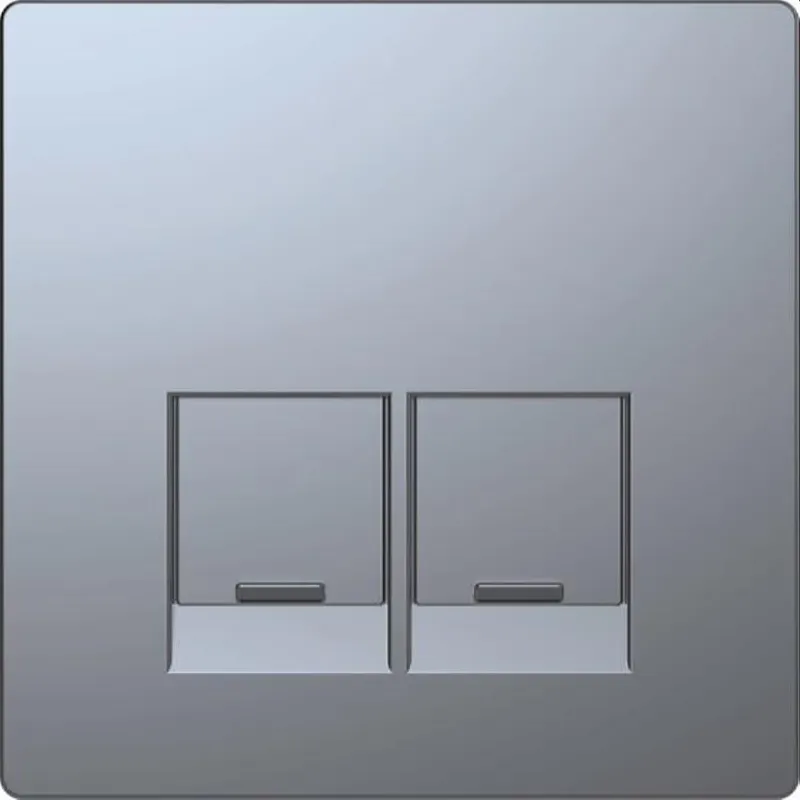 Merten Zentralplatte Edelstahl System Design