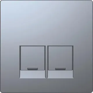 Merten Zentralplatte Edelstahl System Design