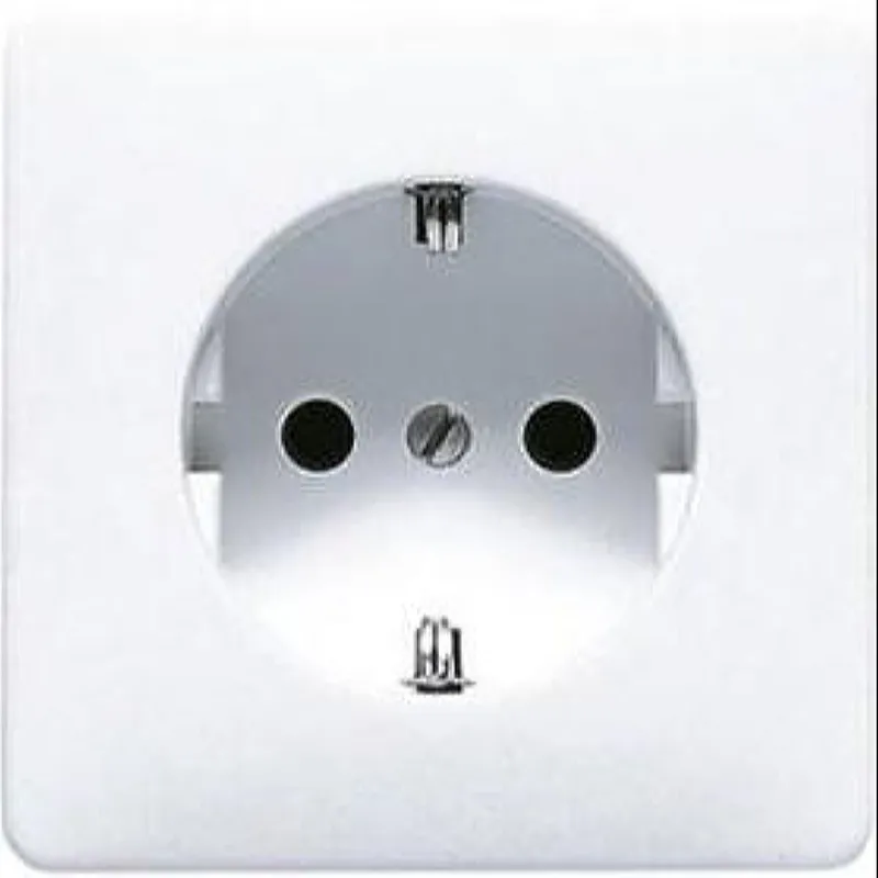 Jung Abdeckung für SCHUKO®-Steckdosen, Duroplast, Serie CD, weiß 521ZPL